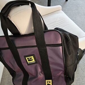Vintage (1980-90) Brunswick Bowling Bag. Single Tote Bag. Purple/Black.